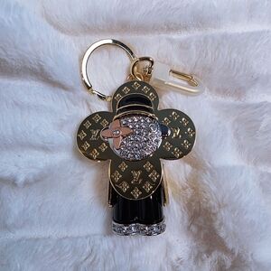 Gold and Black Vivi Keychain